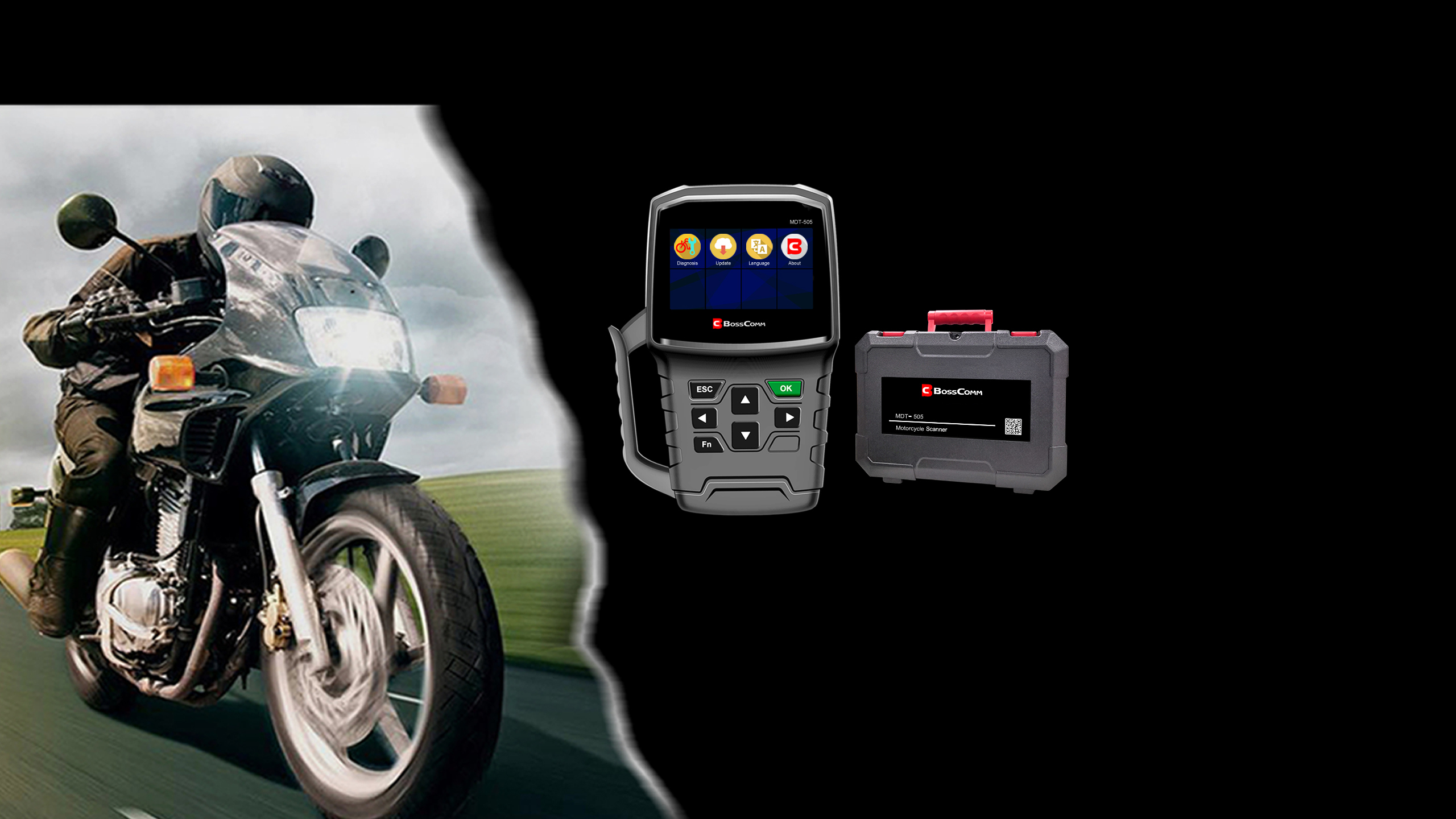 BOSSCOMM MDT-505 MOTORCYCLE DIAGNOSTIC TOOL